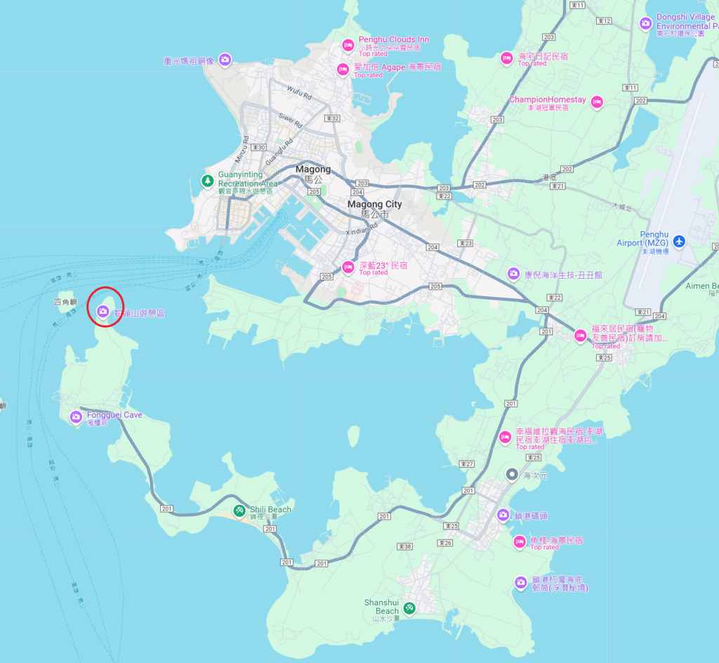 location of the Dutch fort on Pehou